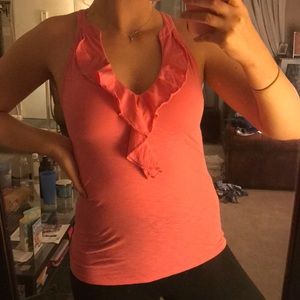 Lilly Pulitzer Pink Tank Top w/ Ruffle Detail